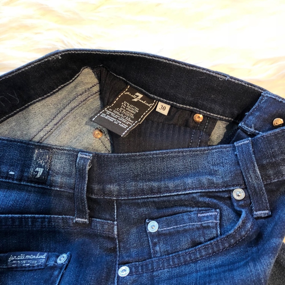5[7ForAllMankind] The Skinny in dark wash denim - Picture 5 of 5